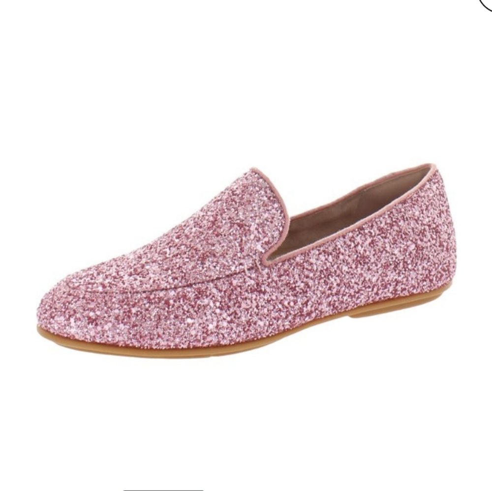 Fitflop Womens Lena Glitter Slip On Flat Fashion Loafers